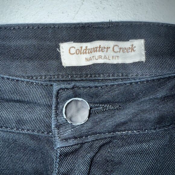 Coldwater Creek Natural Fit Women Capri Pants Black Straight Size 4 - Picture 3 of 7